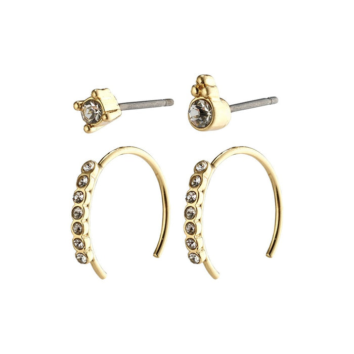 Kali Earrings - Gold Plated - Crystal